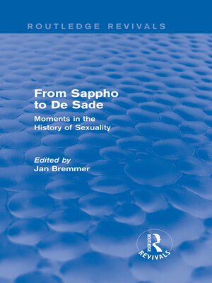 cover image of From Sappho to De Sade (Routledge Revivals)